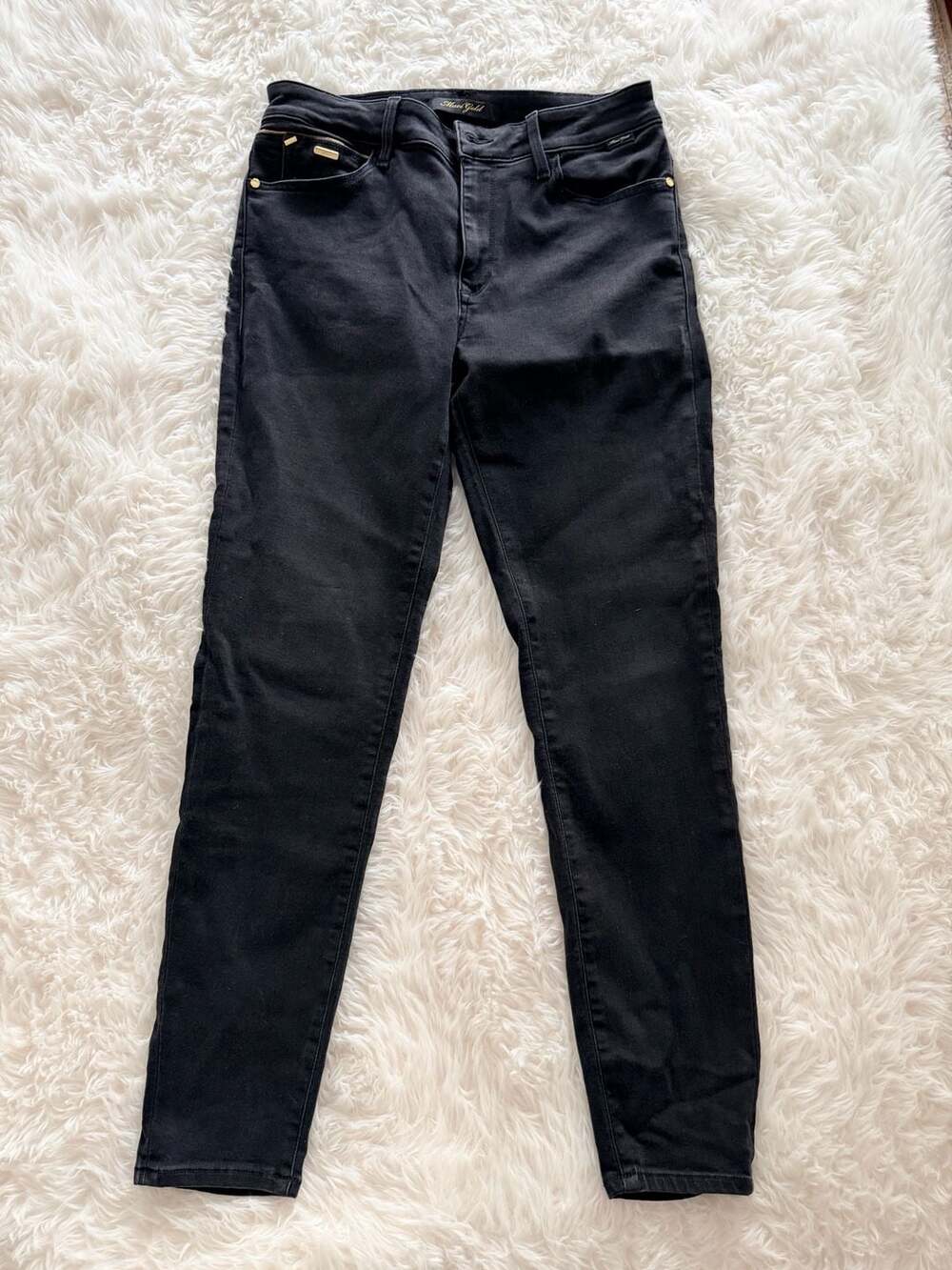 Mavi Gold Tess High-Rise Skinny Jeans Black Size 28/27